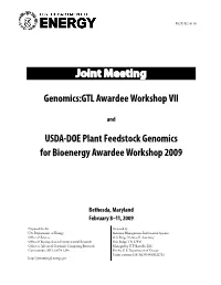 GTL PI Meeting 2009 Abstracts