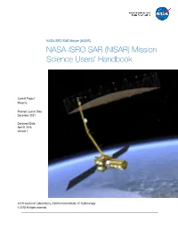 NASA-ISRO SAR (NISAR) Mission Science Users' Handbook