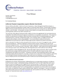 Press Release Contact: Scott Deleo 978.623.9980 S.Deleo@Calprocorp.Com