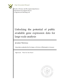 Unlocking the Potential of Public Available Gene Expression Data for Large-Scale Analysis