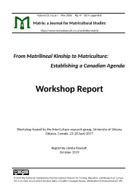 Workshop Report