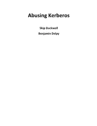 Abusing Kerberos