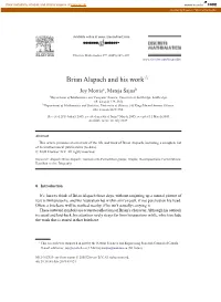 Brian Alspach and His Work
