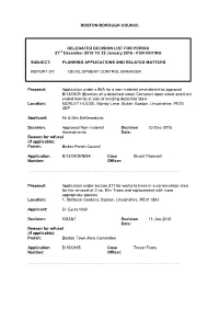 Delegated Decision List Pdf 189 Kb