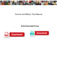 Donner and Blitzen Tree Manual
