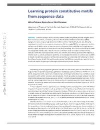 Learning Protein Constitutive Motifs from Sequence Data
