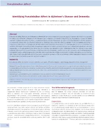 Pseudobulbar Affect
