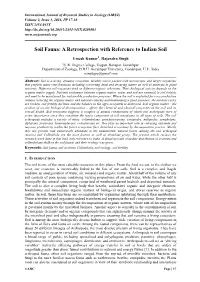 Soil Fauna: a Retrospection with Reference to Indian Soil