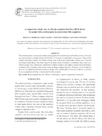 A Comparative Study: Use of a Brain-Computer Interface (BCI) Device by People with Cerebral Palsy in Interaction with Computers