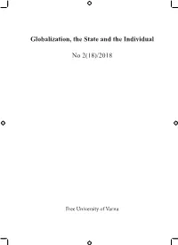 Globalization, the State and the Individual No 2(18)/2018