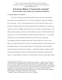 Is Professor Hubert J. Farnsworth a Scientist? Fictional Entities, Natural Kinds, and a Justified Contradiction1