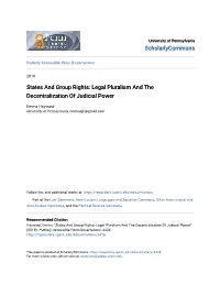 Legal Pluralism and the Decentralization of Judicial Power