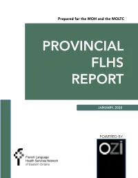 Provincial Flhs Report
