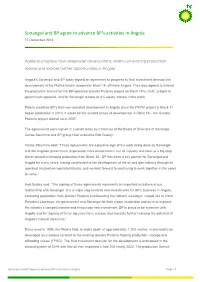 Sonangol and BP Agree to Advance BP's Activities in Angola