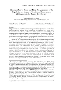 Krishnattam in the Twenty-First Century1