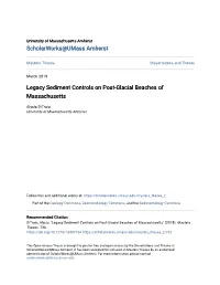 Legacy Sediment Controls on Post-Glacial Beaches of Massachusetts