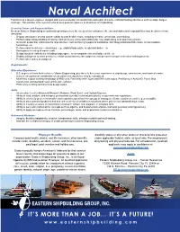 Naval Architect