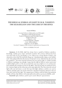 The Biblical Symbol of Light in J.R.R. Tolkien's The