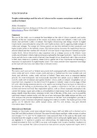 Trophic Relationships and the Role of Calanus in the Oceanic Ecosystems South and North of Iceland