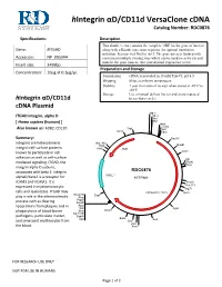Prdc Cdna Insert Product Line