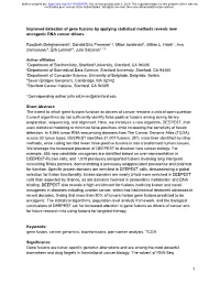 Improved Detection of Gene Fusions by Applying Statistical Methods Reveals New Oncogenic RNA Cancer Drivers