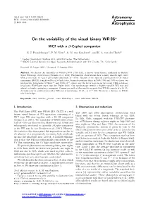 On the Variability of the Visual Binary WR 86?