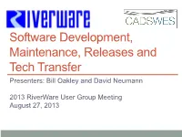 Software Development and Maintenance