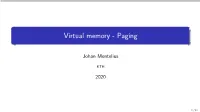 Virtual Memory - Paging
