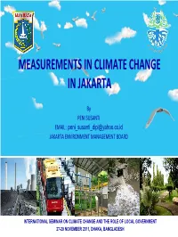Measurements in Climate Change in Jakarta