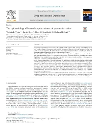 The Epidemiology of Benzodiazepine Misuse a Systematic Review