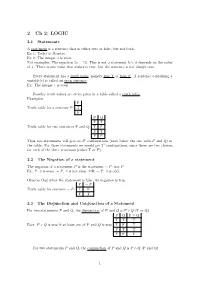 2 Ch 2: LOGIC