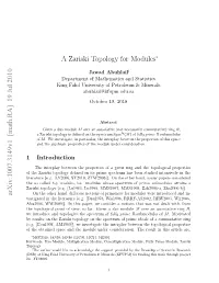 A Zariski Topology for Modules