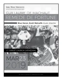 Guillaume De Machaut Coronation Anthems Remede De Fortune
