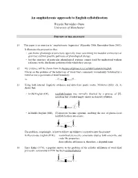An Amphichronic Approach to English Syllabification