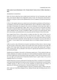 Compiled by Kadri Ollino Public Lecture by Lev Ponomaryov in The