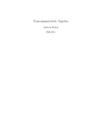 Noncommutative Algebra