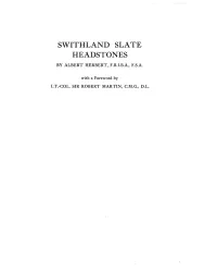 Swithland Slate Headstones by Albert Herbert, F.R.I.B.A., F.S.A