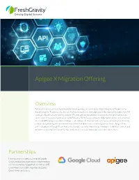 Apigee X Migration Offering
