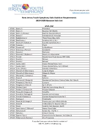 Bassoon Solo List