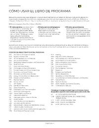 Cómo Usar El Libro De Programa