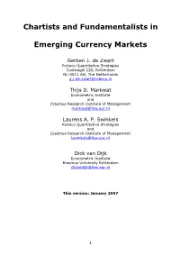 Chartists and Fundamentalists in Emerging Currency Markets