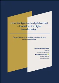 From Backpacker to Digital Nomad – Footpaths of a Digital Transformation