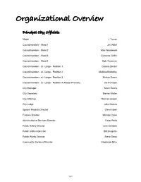 Organizational Overview