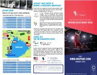 Subject to Change Email: Cosport@Cosport.Com Approximate Travel Time for NEXT STEPS from Proud Sponsor of the U.S