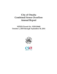 City of Omaha Combined Sewer Overflow Annual Report