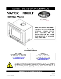 MATRIX INBUILT (OB02023 Model)