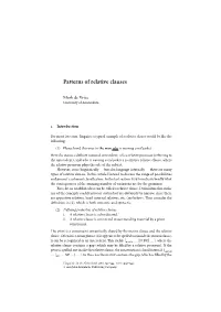 Patterns of Relative Clauses"