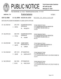 Broadcast Applications 5/17/2013