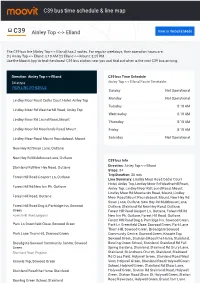 C39 Bus Time Schedule & Line Route