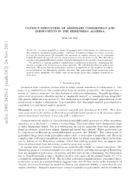 Contact Structures of Arbitrary Codimension and Idempotents In